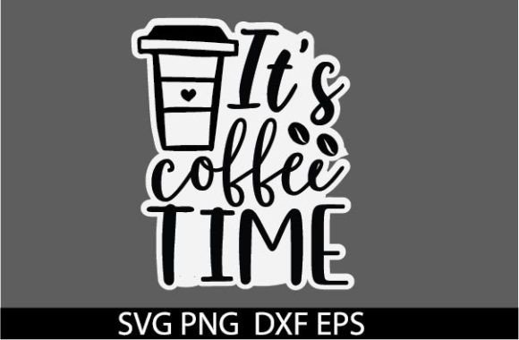Review: It's Coffee Time SVG Sticker for Embroidery