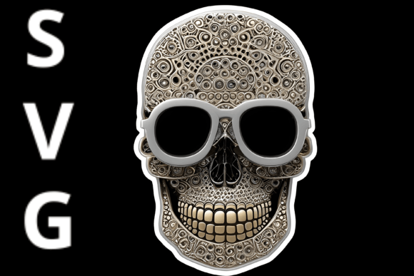 Skull with Sunglasses SVG: A Designer's Review for Bold Embroidery